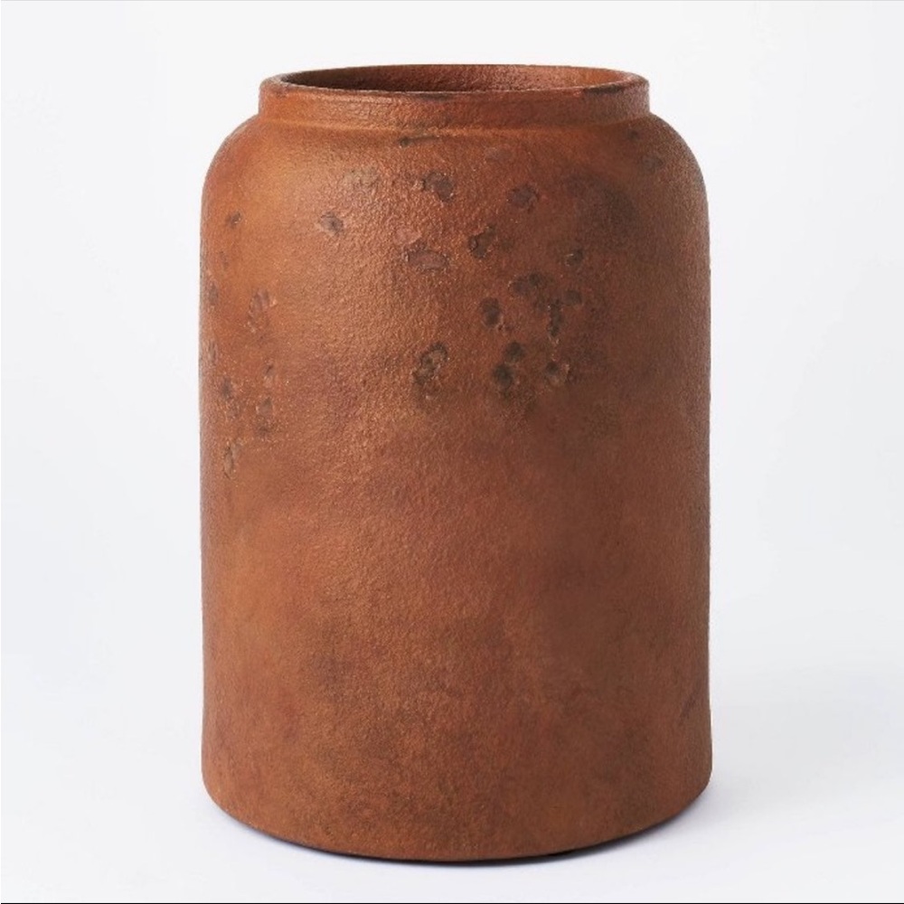 Threshold Studio McGee Rustic Brown Vase 11" x 8"